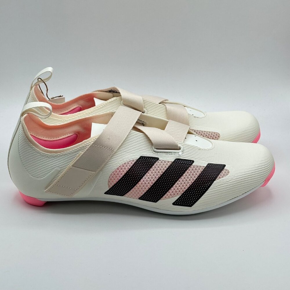 Men's Adidas The Indoor Cycling Shoes Off White Shadow Maroon 3Bolt GX1669 Sz11 - Picture 3 of 13